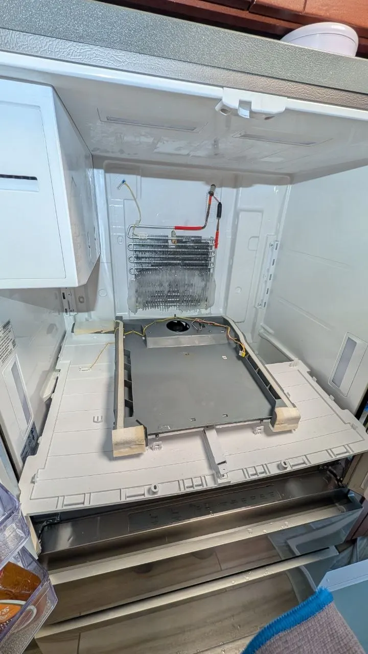 Samsung Refrigerator Not Cooling – Evaporator Fan Repair in Brooklyn repair photo